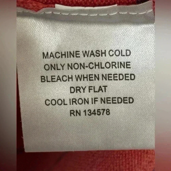 Vineyard Vines Salmon and Blue Striped Quarter Zip Sweater - Size M - Picture 9 of 10